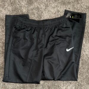 Nike Black Sweatpants with Elastic Waistband and Swoosh Logo